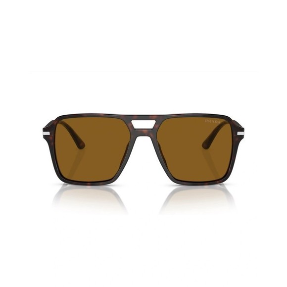 Prada Havana Patterned Angular Sunglasses With Brown Lenses - NWT - Picture 1 of 4